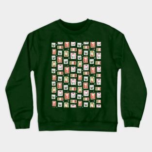 Vintage Stamp Pattern Crewneck Sweatshirt